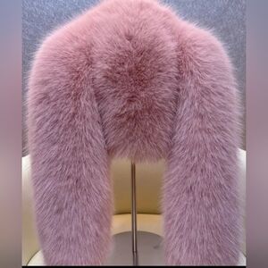 Chic Pink Faux Fur Bunny Hat